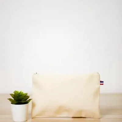 Sacs et cabas - Trousse en coton Made in France à personnaliser - Fanny - MEME BERNADETTE (FEEL-INDE)