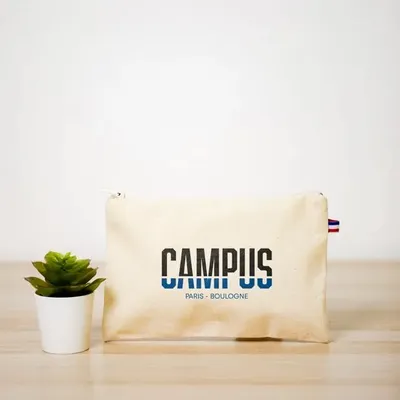 Sacs et cabas - Trousse en coton Made in France à personnaliser - Fanny - MEME BERNADETTE (FEEL-INDE)