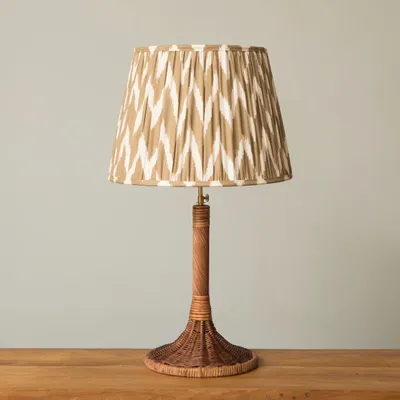 Lampes de table - LAMPE DE TABLE À BASE TORSADÉE EN ROTIN - MAHE HOMEWARE