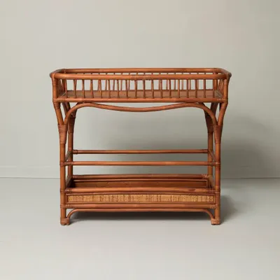 Chariots - CHARIOT DE BAR EN ROTIN COPPELIA - MAHE HOMEWARE