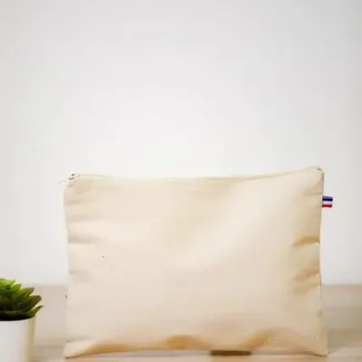 Sacs et cabas - Trousse en coton à personnaliser Made in France - Marcel - MEME BERNADETTE (FEEL-INDE)