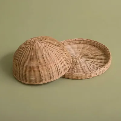 Formal plates - Rattan FOOD COVER - MAHE HOMEWARE
