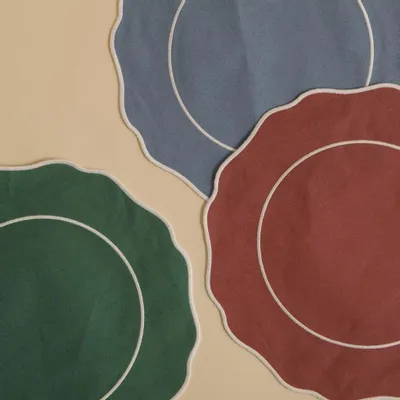 Linge de table textile - NAPPERON ROND EN LIN ANTITACHE - MAHE HOMEWARE