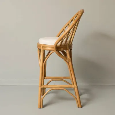 Chairs - PETUNIA Rattan Counter Stool - MAHE HOMEWARE