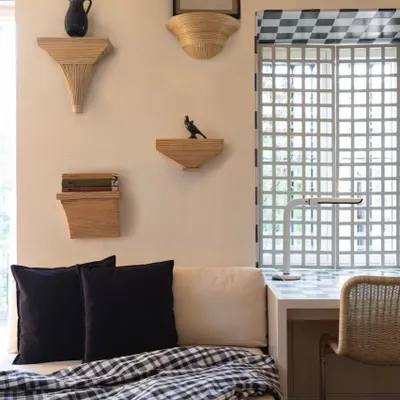 Autres décorations murales - SUPPORT MURAL EN ROTIN DAFNE - MAHE HOMEWARE