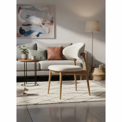 Chaises - Chaise Jaspe naturelle et blanche - EMPREINTE DU TEMPS