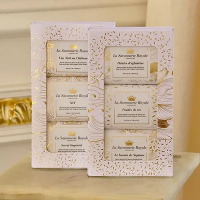 Soaps - Set of 3 scented soaps No. 1 - Versailles - LA SAVONNERIE ROYALE