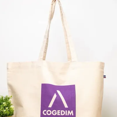 Bags and totes - Large Organic Cotton Tote Bag Made in France – Beatrice - MEME BERNADETTE (FEEL-INDE)