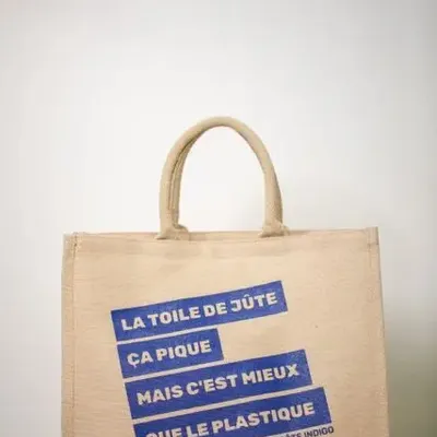 Bags and totes - Customizable jute and cotton tote bag – JUCO 1 NL - MEME BERNADETTE (FEEL-INDE)