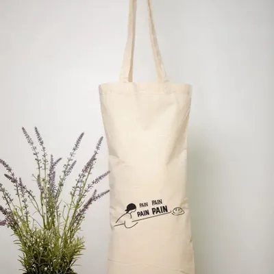 Bags and totes - 140g cotton bread bag to customize – CAL 22 - MEME BERNADETTE (FEEL-INDE)
