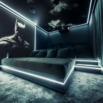 Settees - L’ARKHAM — 15 m² private cinema room - MYCINÉ