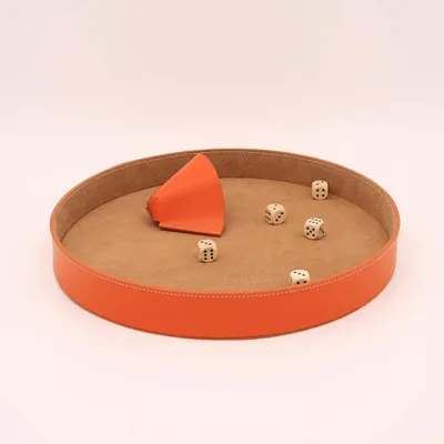 Objets de décoration - Piste à jeu de dés en cuir Porto Vecchio - MIDIPY