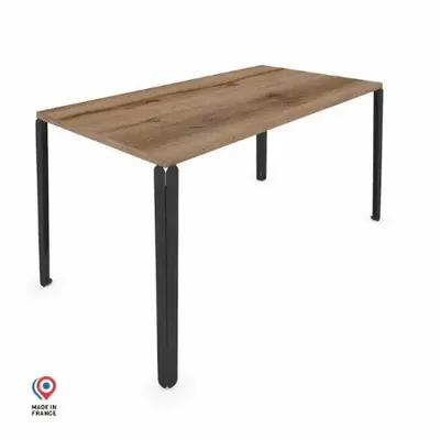Dining Tables - RECTANGULAR DINING TABLE WITH DRACO AGED OAK DECOR - DECO-GEM