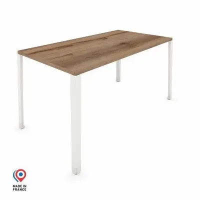 Dining Tables - RECTANGULAR DINING TABLE WITH DRACO AGED OAK DECOR - DECO-GEM