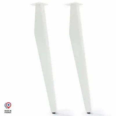 Tables Salle à Manger - PIED DE TABLE HAUTE EN ACIER OPALE - LOT DE 2 PIEDS - DECO-GEM