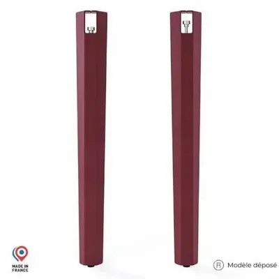 Tables Salle à Manger - PIED DE TABLE HAUTE EN ACIER SAPHIR - LOT DE 2 PIEDS - DECO-GEM