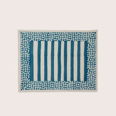 Sets de table - Set de table LATHI Pale Blue - JAMINI BY USHA BORA