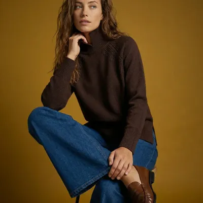 Prêt-à-porter - 500 . PULL COL MONTANT LIPSI - STELLA FOREST