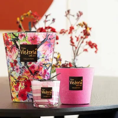 Candles - Velvet Flower Candle - VICTORIA WITH LOVE COLLECTION