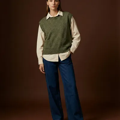 Apparel - 503 . SM MOULINE DARIA SWEATER - STELLA FOREST