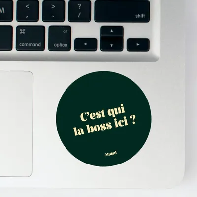 Card shop - Sticker - Who's the boss here? - 8cm - MUISTI