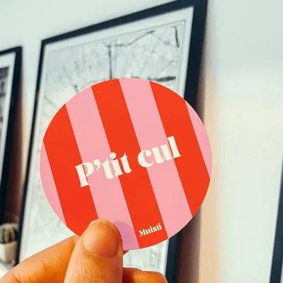 Carterie - Sticker - P'tit cul – 8cm - MUISTI