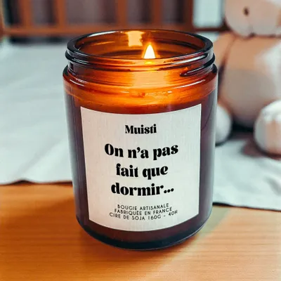 Decorative objects - Scented Candle - We Didn't Just Sleep - White Musk - 160g - MUISTI