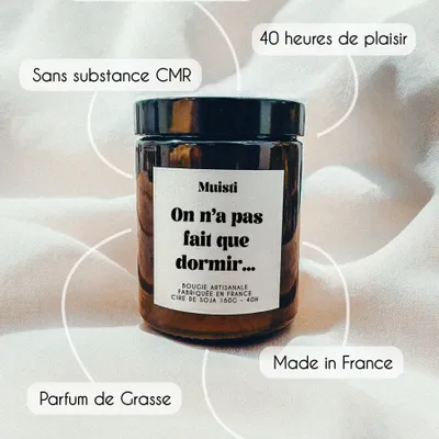 Decorative objects - Scented Candle - We Didn't Just Sleep - White Musk - 160g - MUISTI