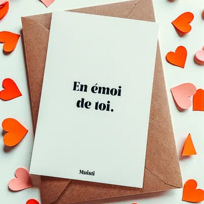 Card shop - Postcard message - Overjoyed by you - Size 10x15cm - MUISTI