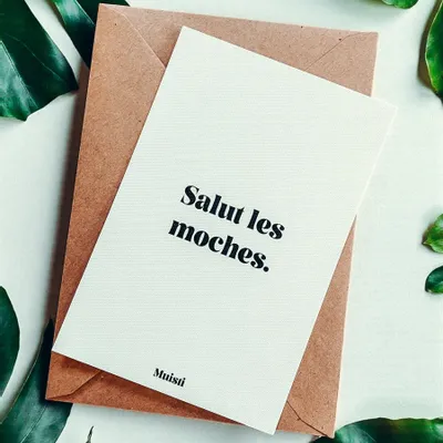 Card shop - Postcard message - Hello ugly people - Size 10x15cm - MUISTI