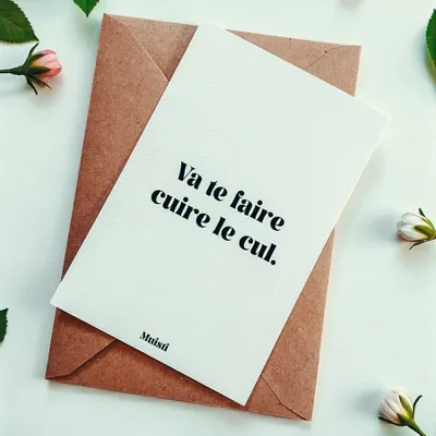 Card shop - Postcard message - Go fuck yourself - Size 10x15cm - MUISTI