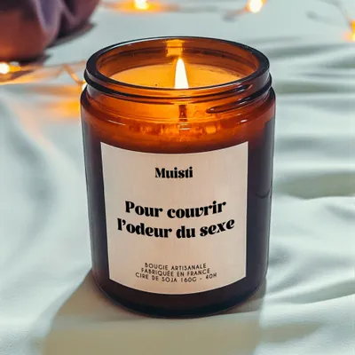 Decorative objects - Scented Candle - To Mask the Scent of Sex - White Musk - 160g - MUISTI