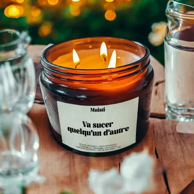 Decorative objects - Mosquito Repellent Candle - Go suck someone else's breath - Citronella - 450g - MUISTI