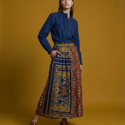 Apparel - 308 . SOLINE RUFFLE SHIRT - STELLA FOREST