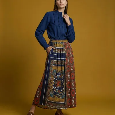 Apparel - 308 . SOLINE RUFFLE SHIRT - STELLA FOREST