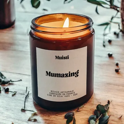 Objets de décoration - Bougie Parfumée - Mumazing - Musc blanc – 160g - MUISTI