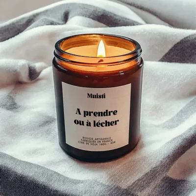 Decorative objects - Scented Candle - To Take or Lick - White Musk - 160g - MUISTI