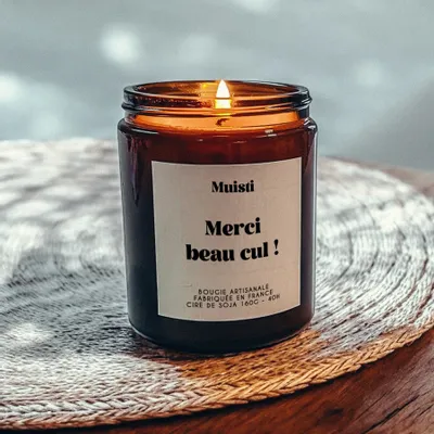 Decorative objects - Scented Candle - Thank You Beautiful Ass - White Musk - 160g - MUISTI