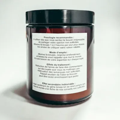 Decorative objects - Scented Candle - The candle that makes you less of an idiot - White Musk - 160g - MUISTI