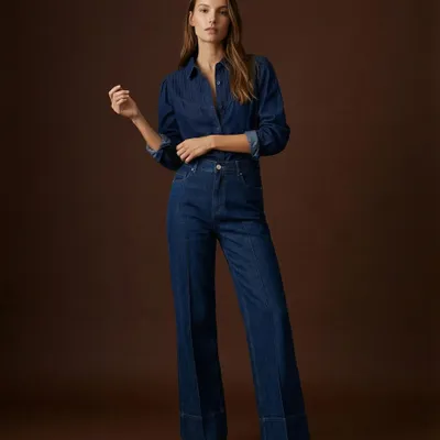 Prêt-à-porter - 308 . CHEMISE PLASTRON SOLINE - STELLA FOREST