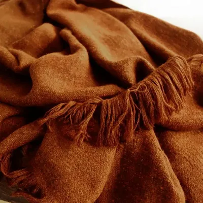 Throw blankets - Cashmere Handwoven Throw : Edgar - PASHMA