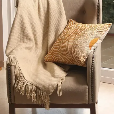 Throw blankets - Wool Basket Throw : Alaia - PASHMA