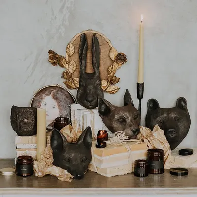 Sculptures, statuettes et miniatures - Ensemble de sculptures d'animaux - DABA DECO