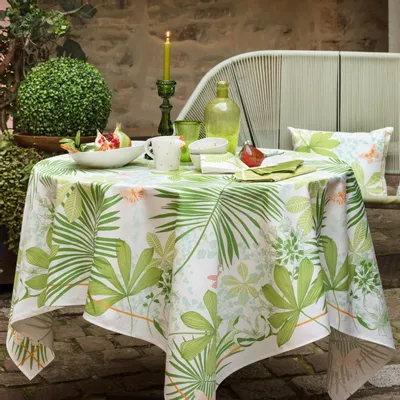 Table linen - Large palm tablecloth - BEAUVILLÉ