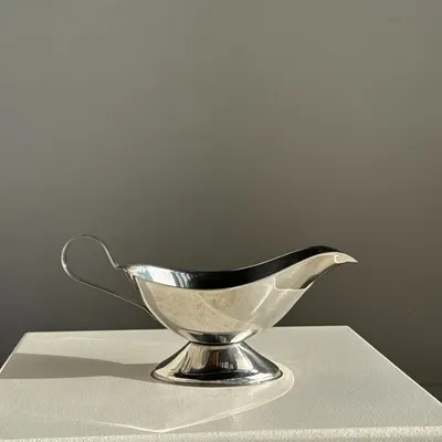 Platter and bowls - H14 silver plated sauce boat - OFFICE OBJETS