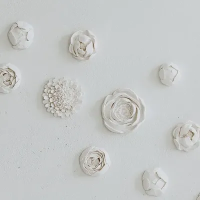 Wall panels - Set of 10 plaster wall decors - DABA DECO