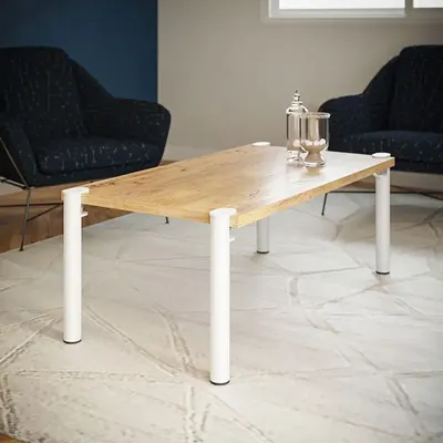 Coffee tables - TOPAZ STEEL COFFEE TABLE LEGS - SET OF 2 LEGS - DECO-GEM