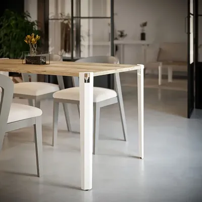 Dining Tables - SAPPHIRE STEEL HIGH TABLE LEG - SET OF 2 LEGS - DECO-GEM