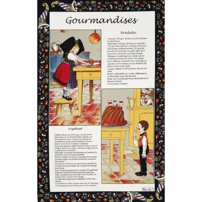 Tea towel - Gourmandises tea towel - BEAUVILLÉ