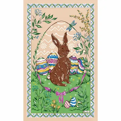 Tea towel - Easter Bunny tea towel - BEAUVILLÉ